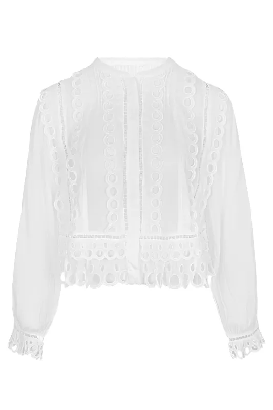 Kava Top Soft White made by LoveShackFancy