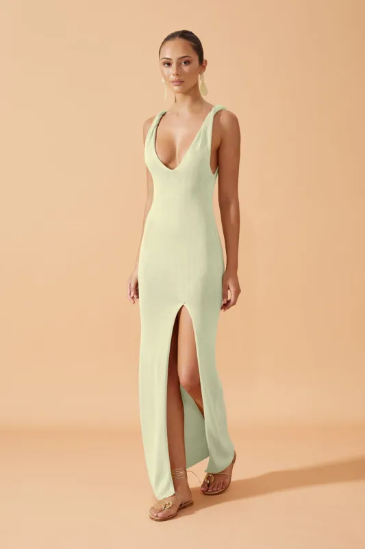 Anaya Dress Pistachio made by Sand Dollar