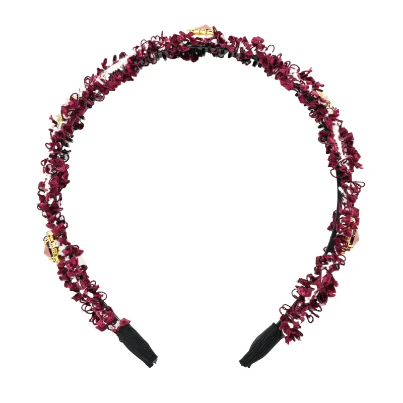 Woolen Gem Headband Red sold by Sand Dollar