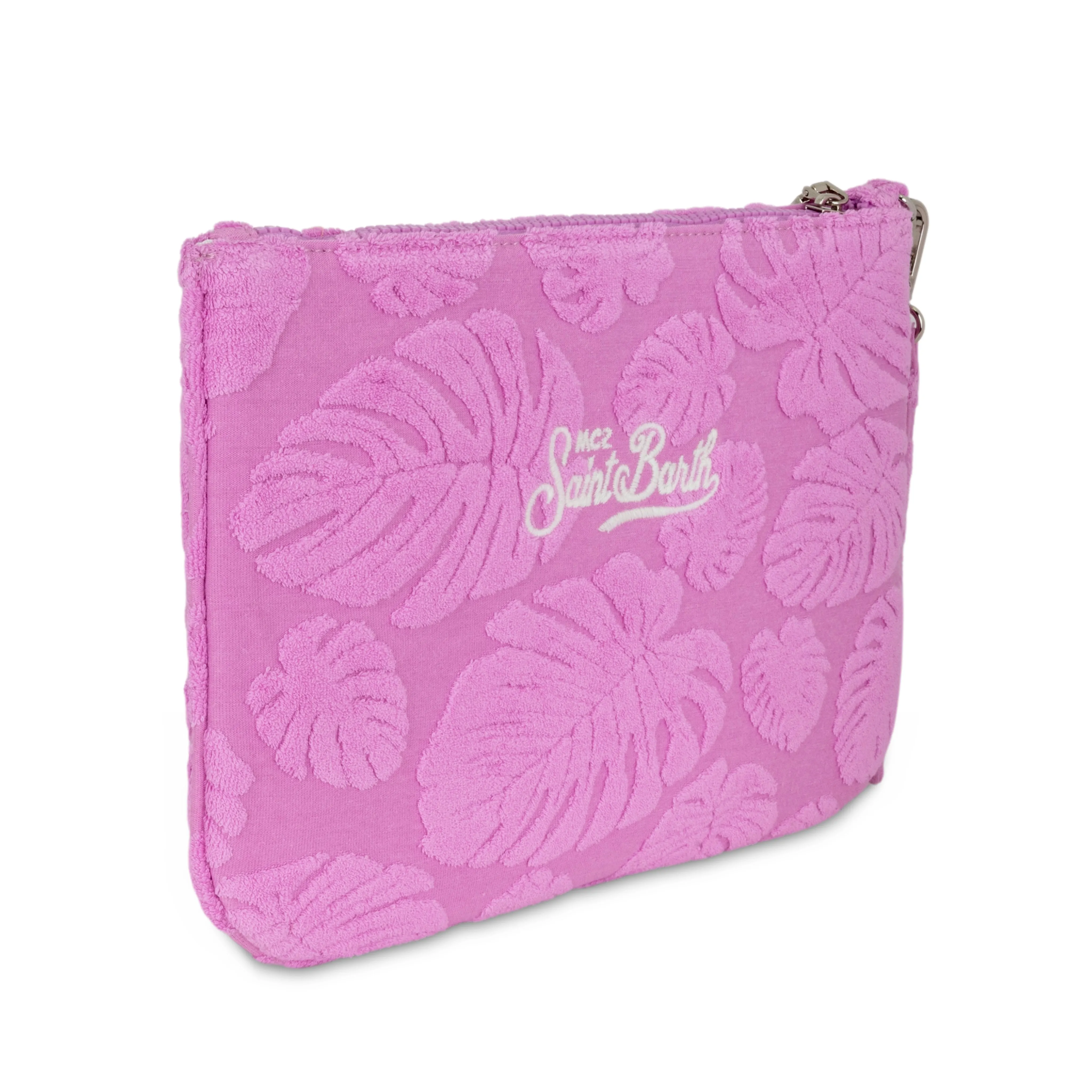 Parisienne Sponge Terry Embossed Leaf Pink sold by Sand Dollar product image thumbnail 2
