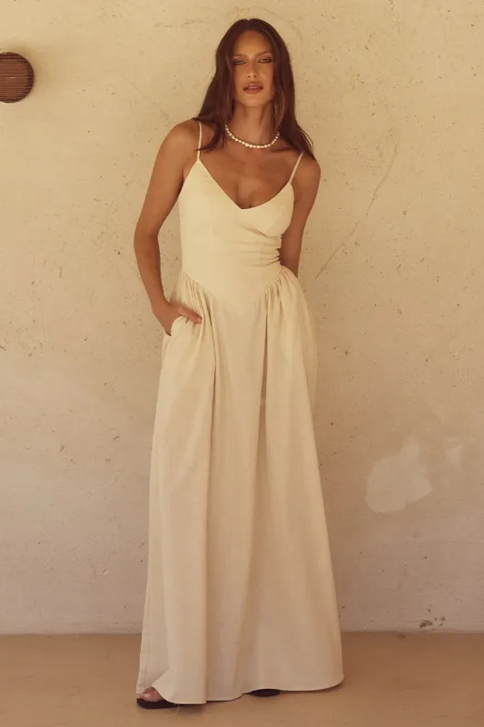 Zephy Maxi Dress Sand made by Seven Wonders