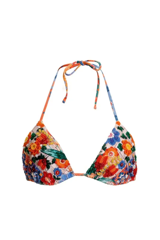 Tile Lolita Bikini Top made by Agua Bendita