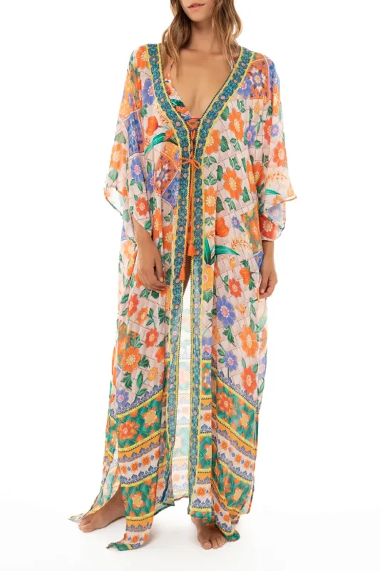 Tile Selma Tunic Cover Up made by Agua Bendita