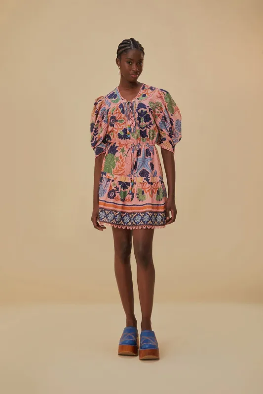 Seashell Tapestry Pink Mini Dress sold by Sand Dollar