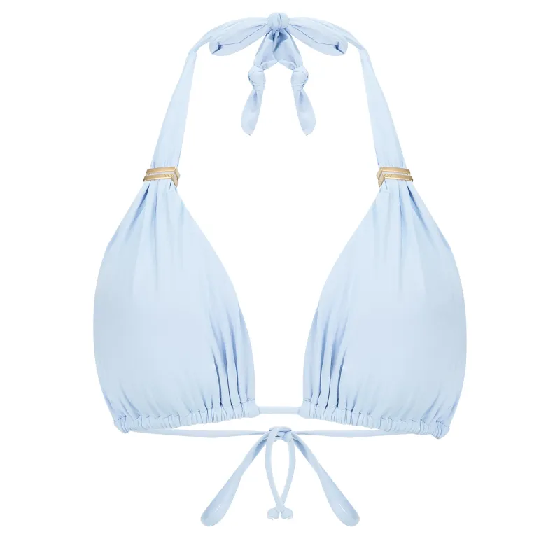 Solid Bia Tube Bikini Top Smoke Blue made by Vix