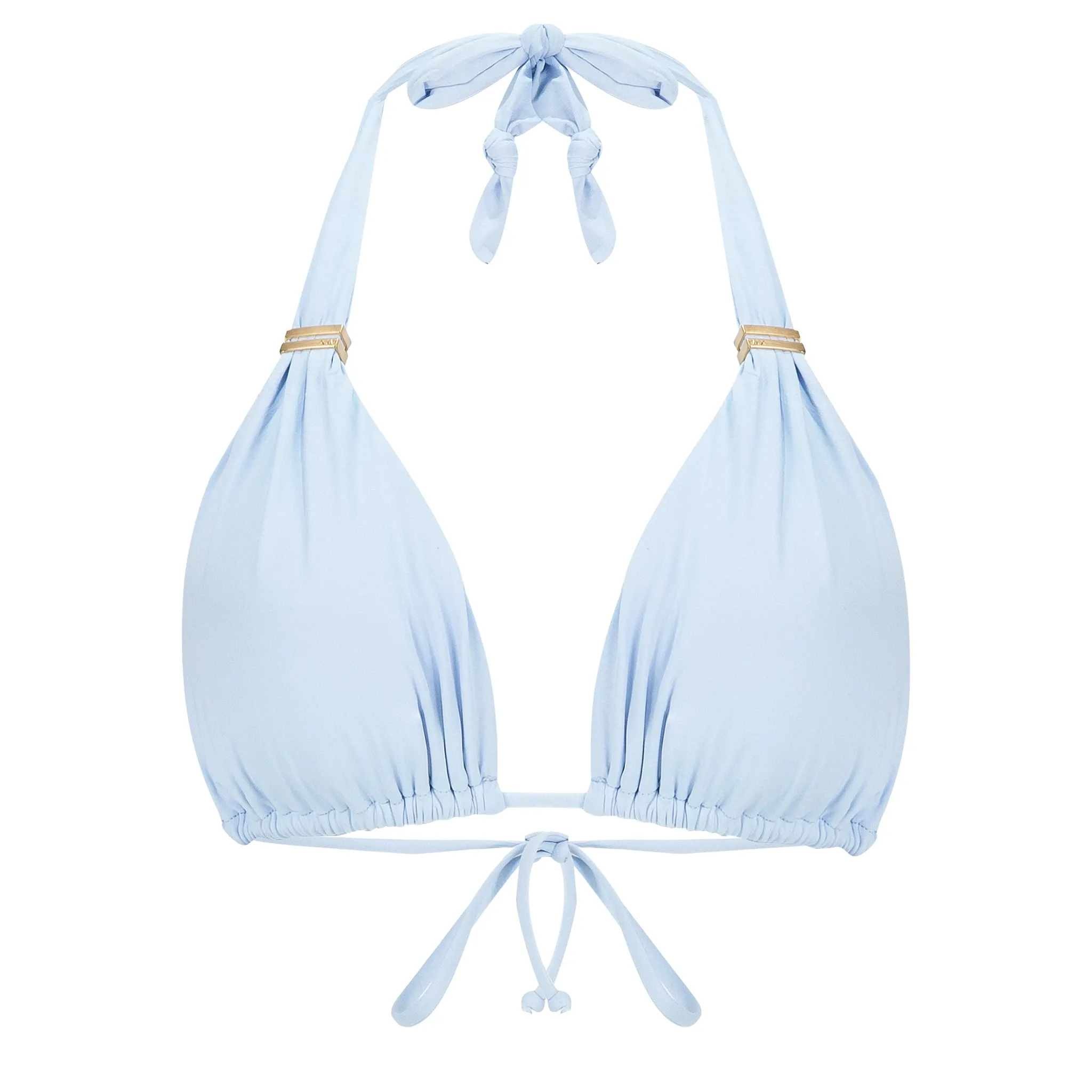 Solid Bia Tube Bikini Top Smoke Blue sold by Sand Dollar