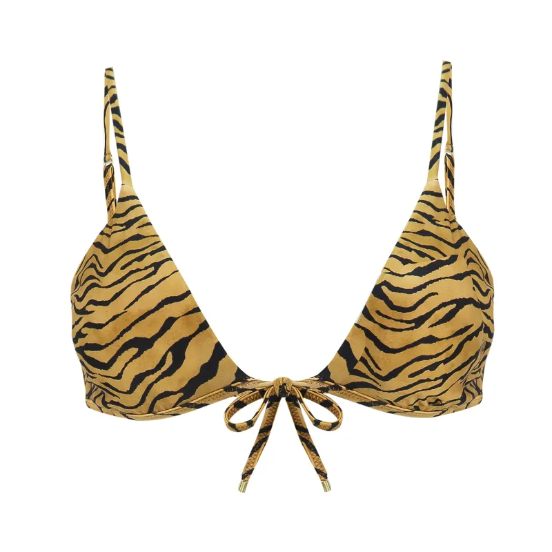 Tiger Bralette Top Black sold by Sand Dollar