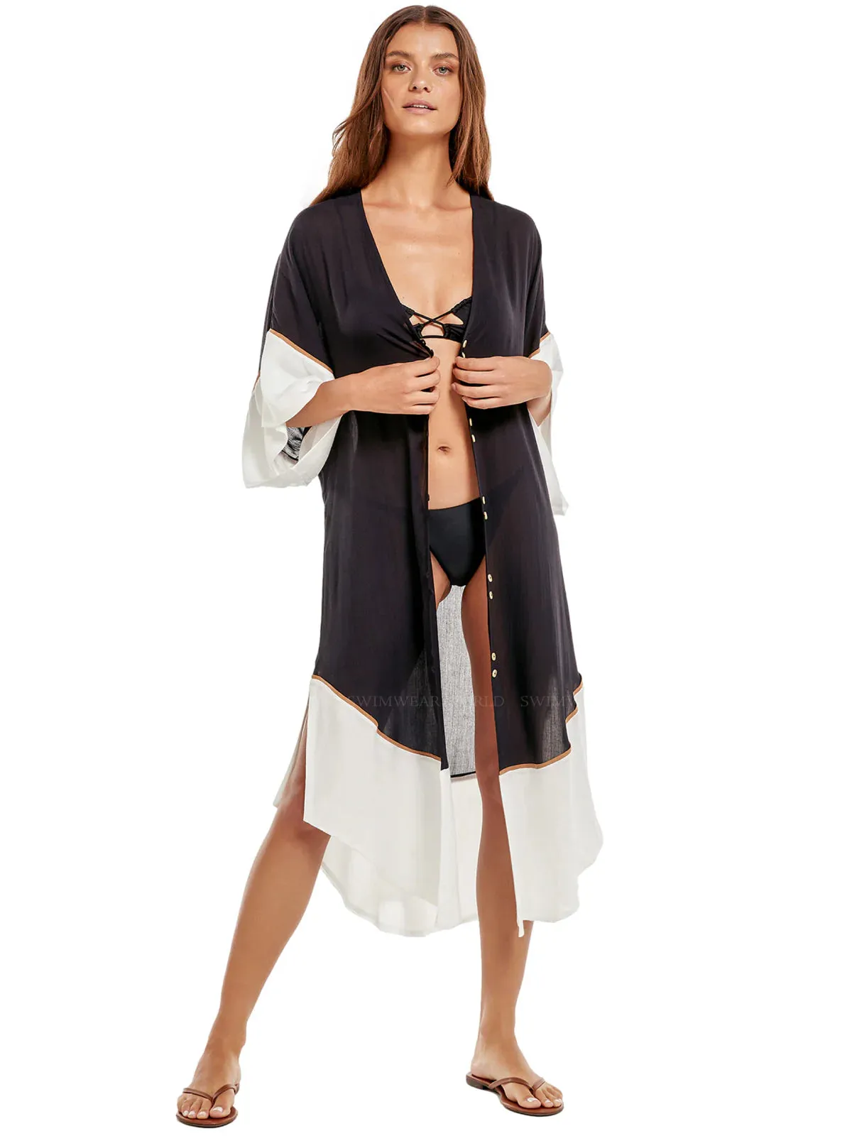 Solid Venus Kaftan Black sold by Sand Dollar product image thumbnail 3