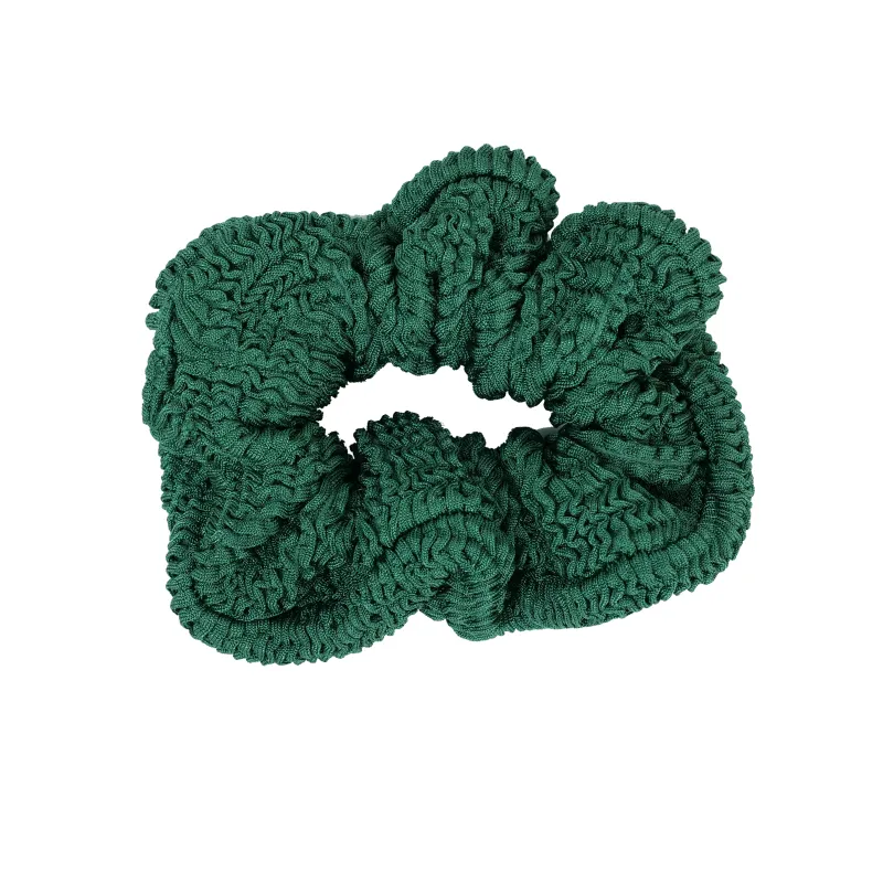Scrunchie Metallic Forest Green made by Hunza G