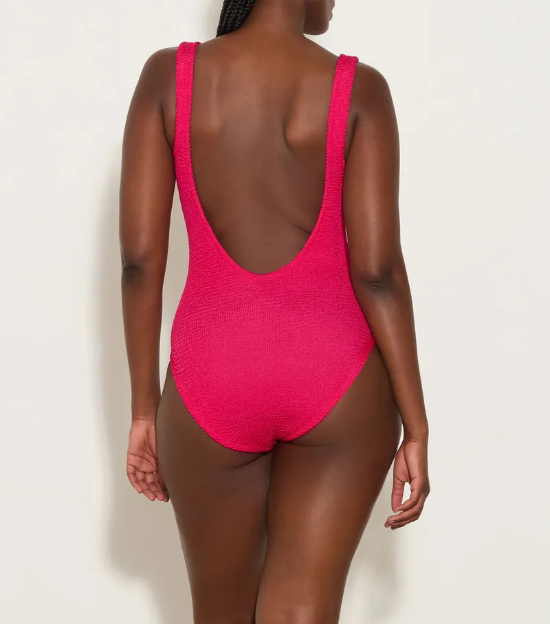 Square Neck Swim Metallic Raspberry sold by Sand Dollar product image thumbnail 3