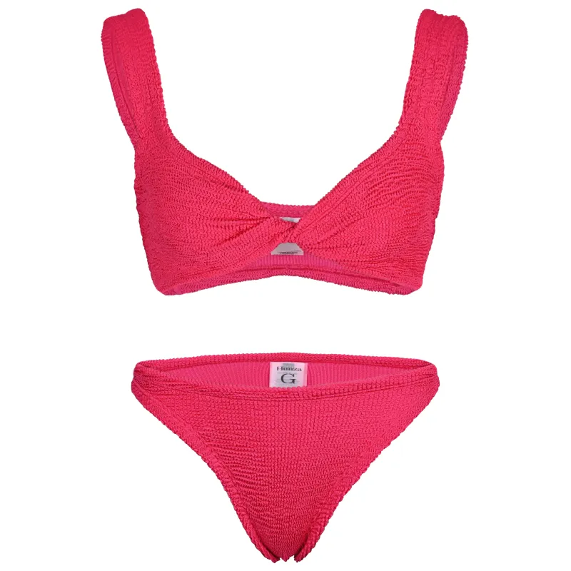 Juno Bikini Metallic Raspberry sold by Sand Dollar