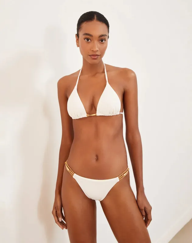 Firenze Mandy Bikini Top White sold by Sand Dollar