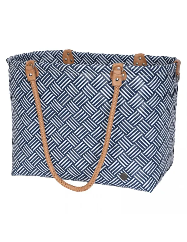Sainte-Maxime Stripes Shopper Ocean Blue sold by Sand Dollar