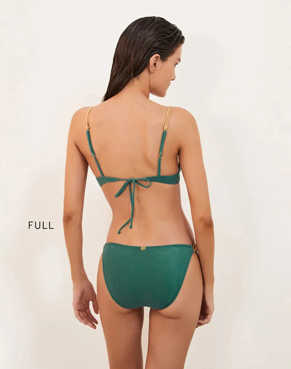 Solid Paige Full Bottom Green sold by Sand Dollar