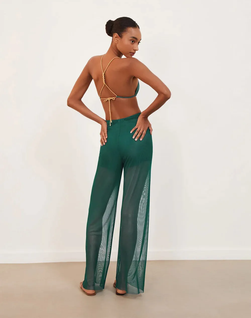 Solid Pareo Pants Green sold by Sand Dollar product image thumbnail 2