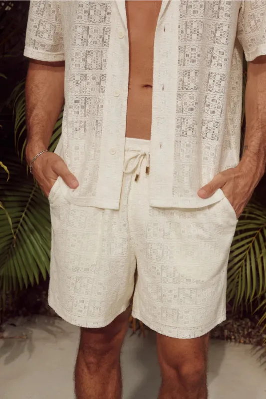 Matilo Shorts Cream sold by Sand Dollar