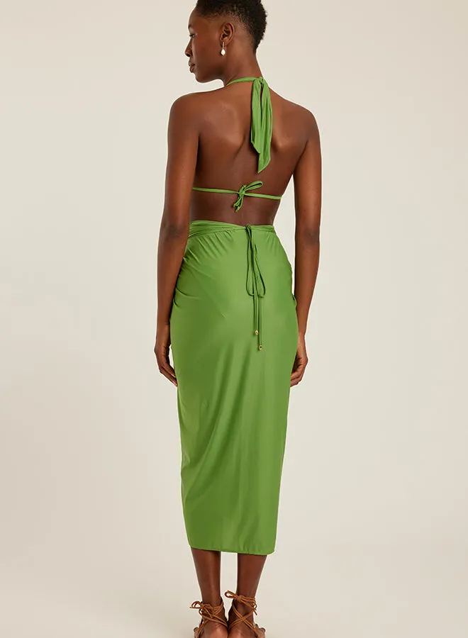 Knot Touch Sarong Matcha sold by Sand Dollar product image thumbnail 2