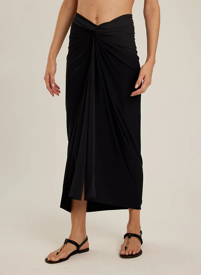 Bio Knot Touch Sarong Black sold by Sand Dollar