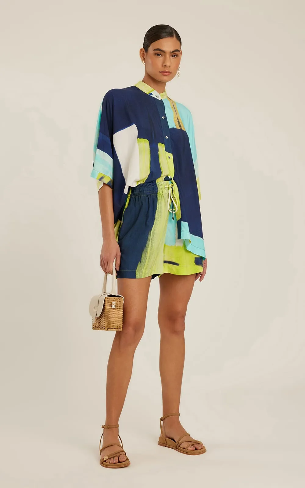 Priest Neckline Shirt Bleue sold by Sand Dollar product image thumbnail 4