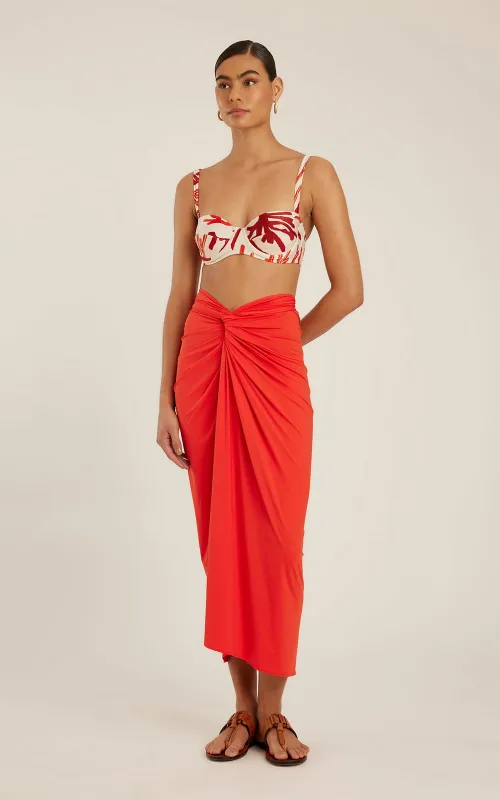 Bio Knot Touch Sarong Cayenne made by Sand Dollar