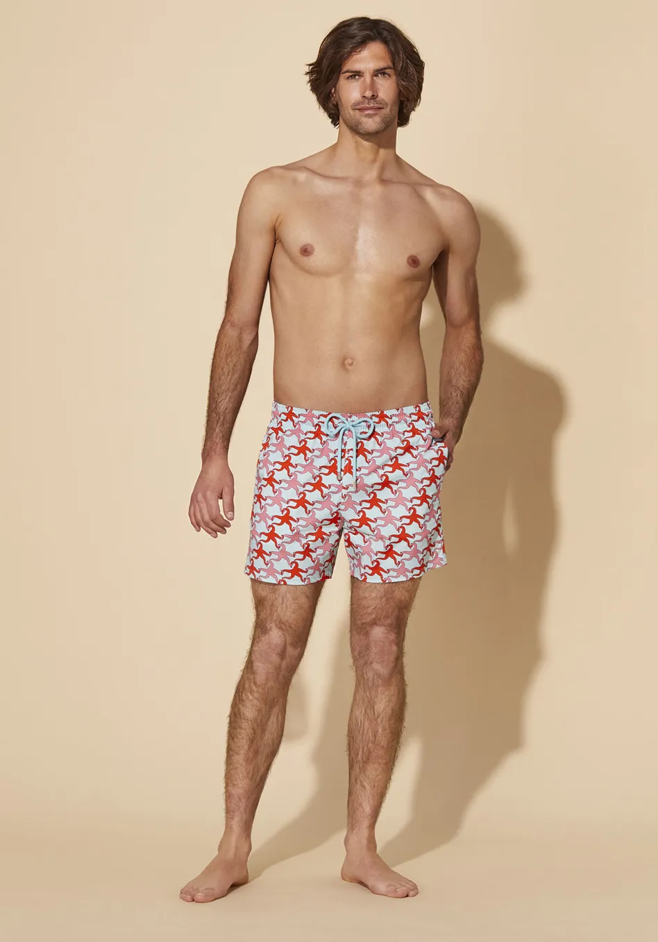 Men Stretch Swim Shorts Valentine Stars sold by Sand Dollar product image thumbnail 2