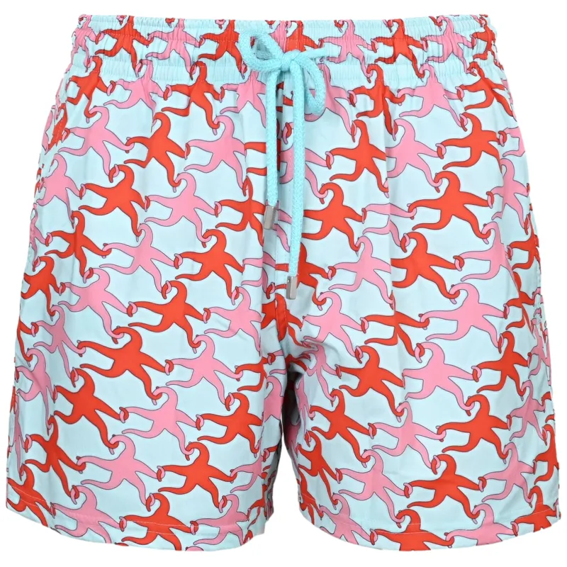 Men Stretch Swim Shorts Valentine Stars made by Vilebrequin