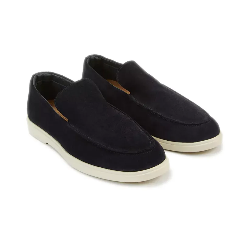 Miguel Suede Loafers - Midnight Blue made by Sand Dollar