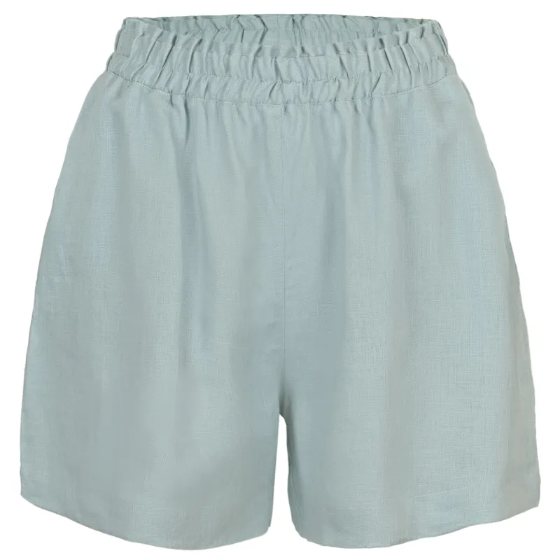 Grey Blue Linen Shorts made by Sand Dollar