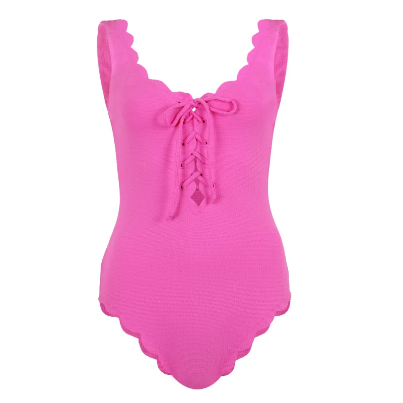 Palm Springs Tie Maillot Orchid/Orchid made by Sand Dollar