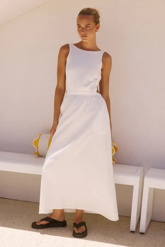 Bela Midi Dress White sold by Sand Dollar