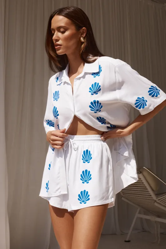 Seraphina Short White/Blue made by Seven Wonders