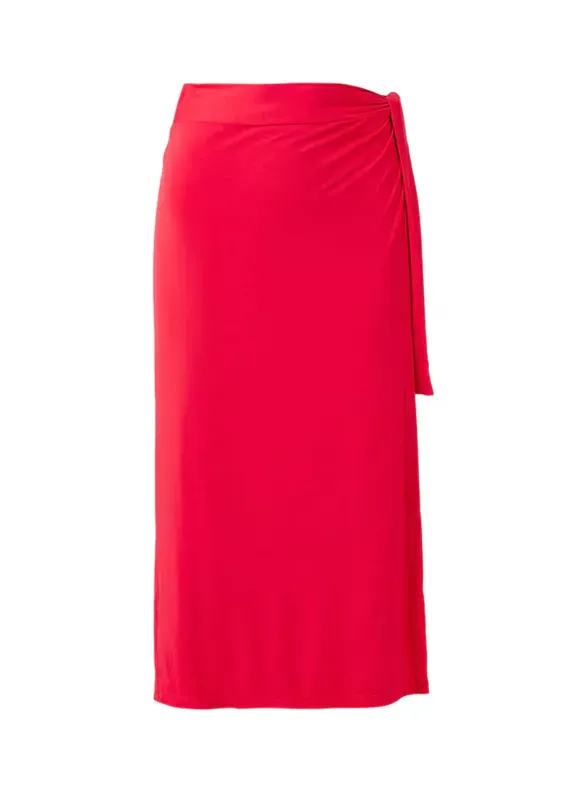 Ida Cover Up Skirt Red made by Melissa Odabash