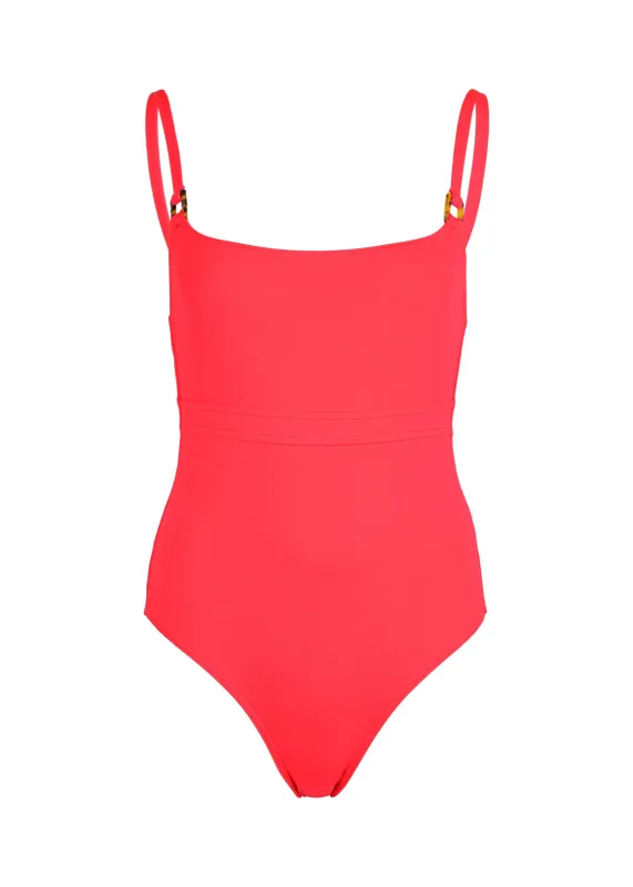 St Lucia One Piece Red sold by Sand Dollar