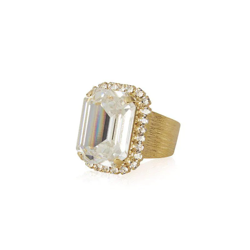 Lydia Cocktail Ring Crystal sold by Sand Dollar