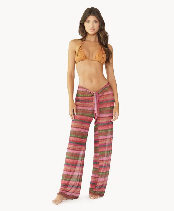 Jetty Stripe Waverly Tie Pant made by PQ Swim