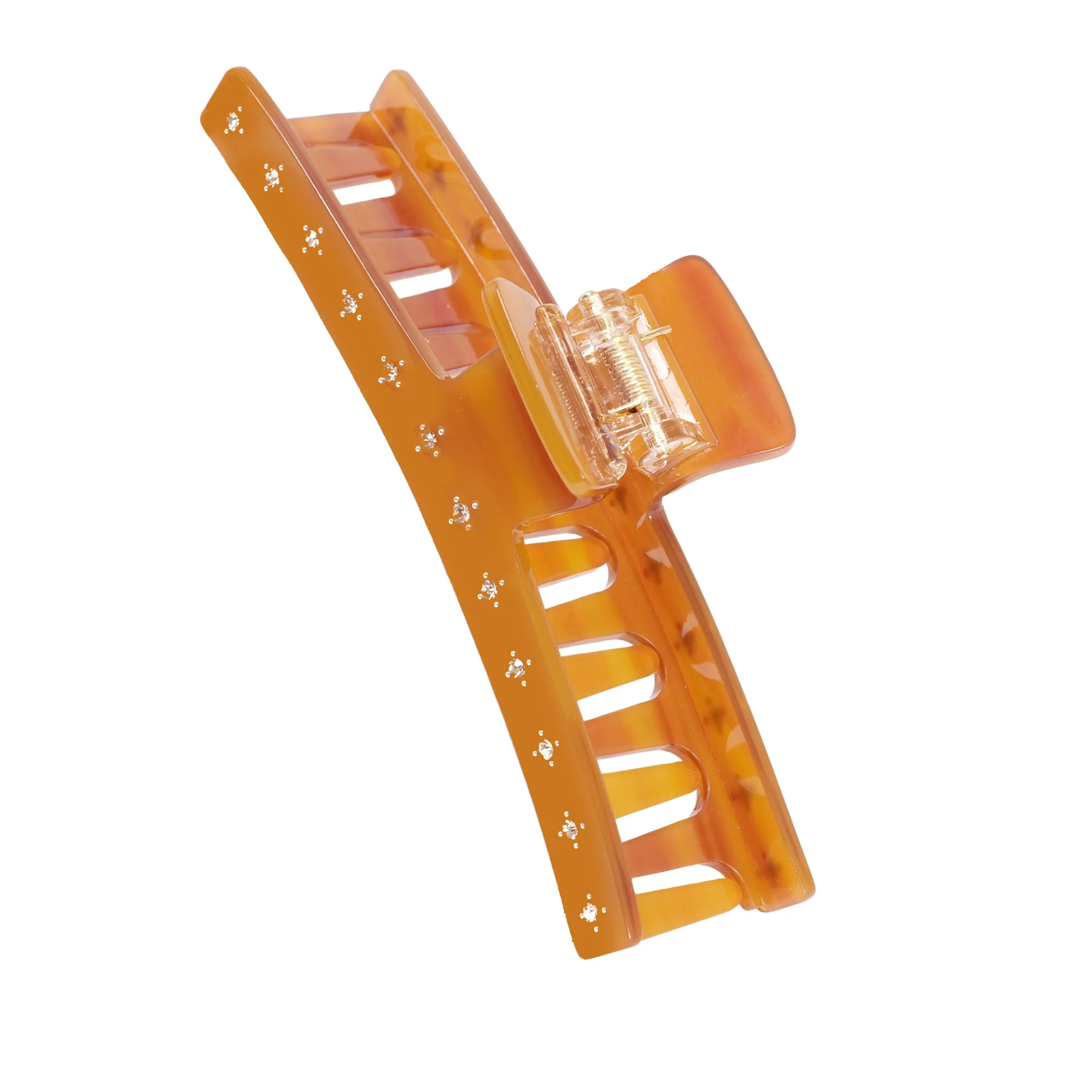 Large Crystal Claw Clip Brown sold by Sand Dollar