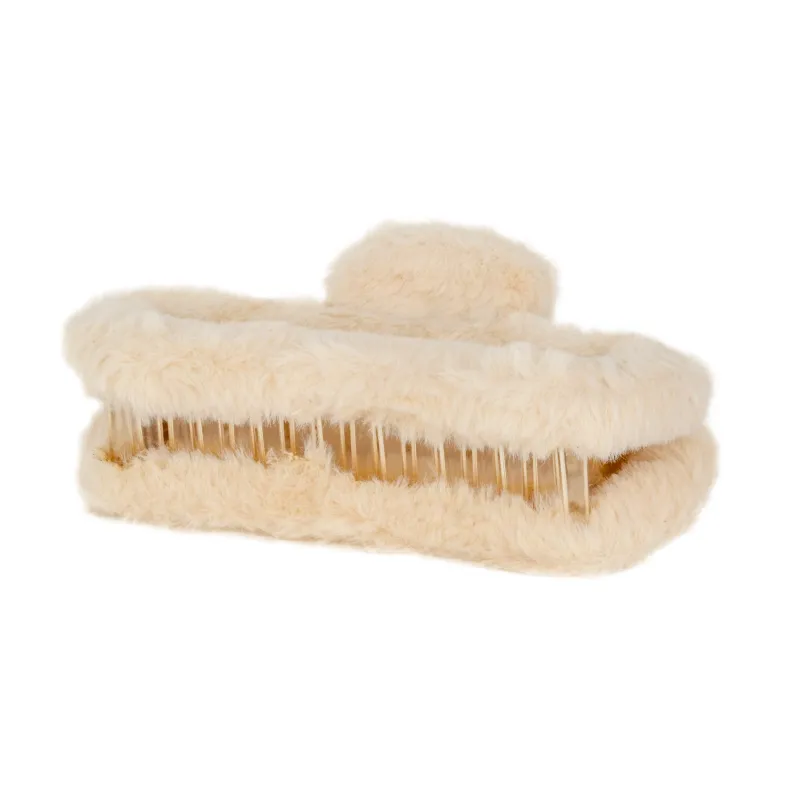 Soft Straight Claw Clip Beige made by Sand Dollar