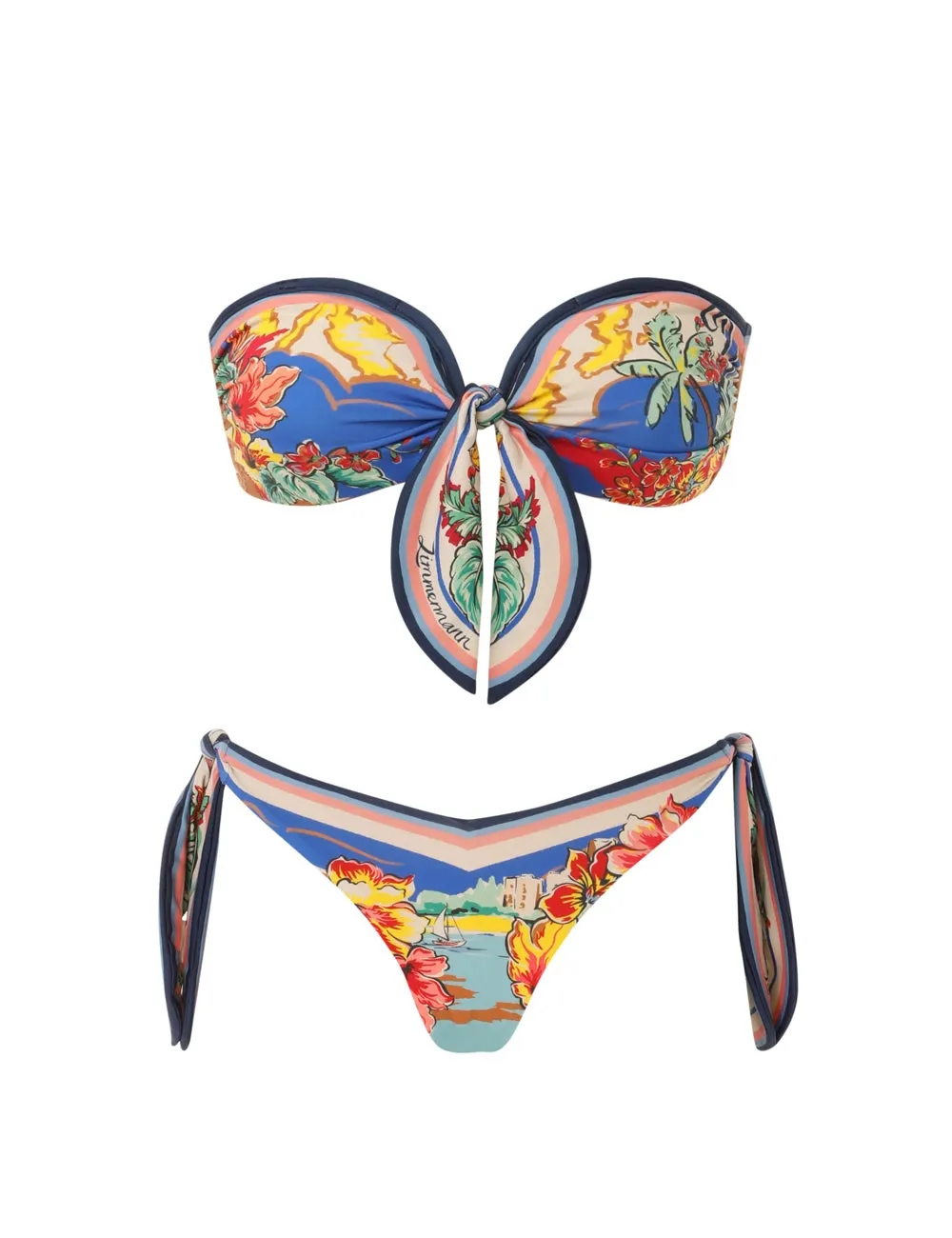Alight Scarf Tie Bikini Nautical Map sold by Sand Dollar