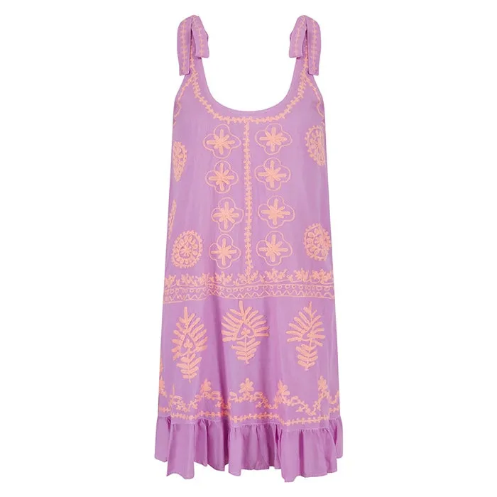 Remi Lilac Peach Mini Slip Dress sold by Sand Dollar