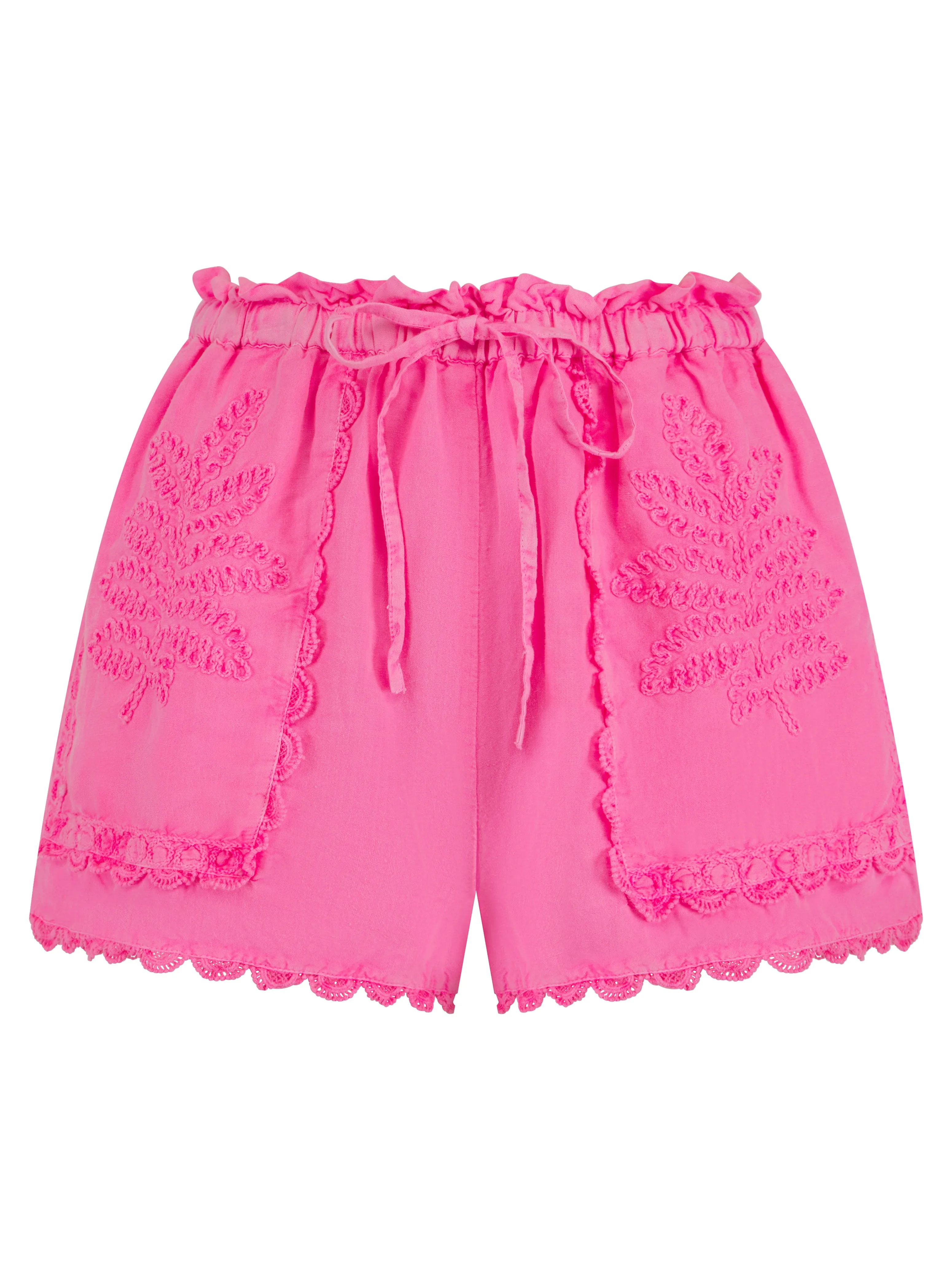 Izzie Neon Pink Shorts sold by Sand Dollar