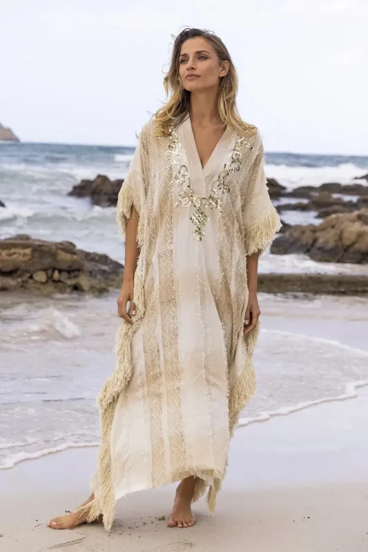 Kaftan Royale Beige sold by Sand Dollar