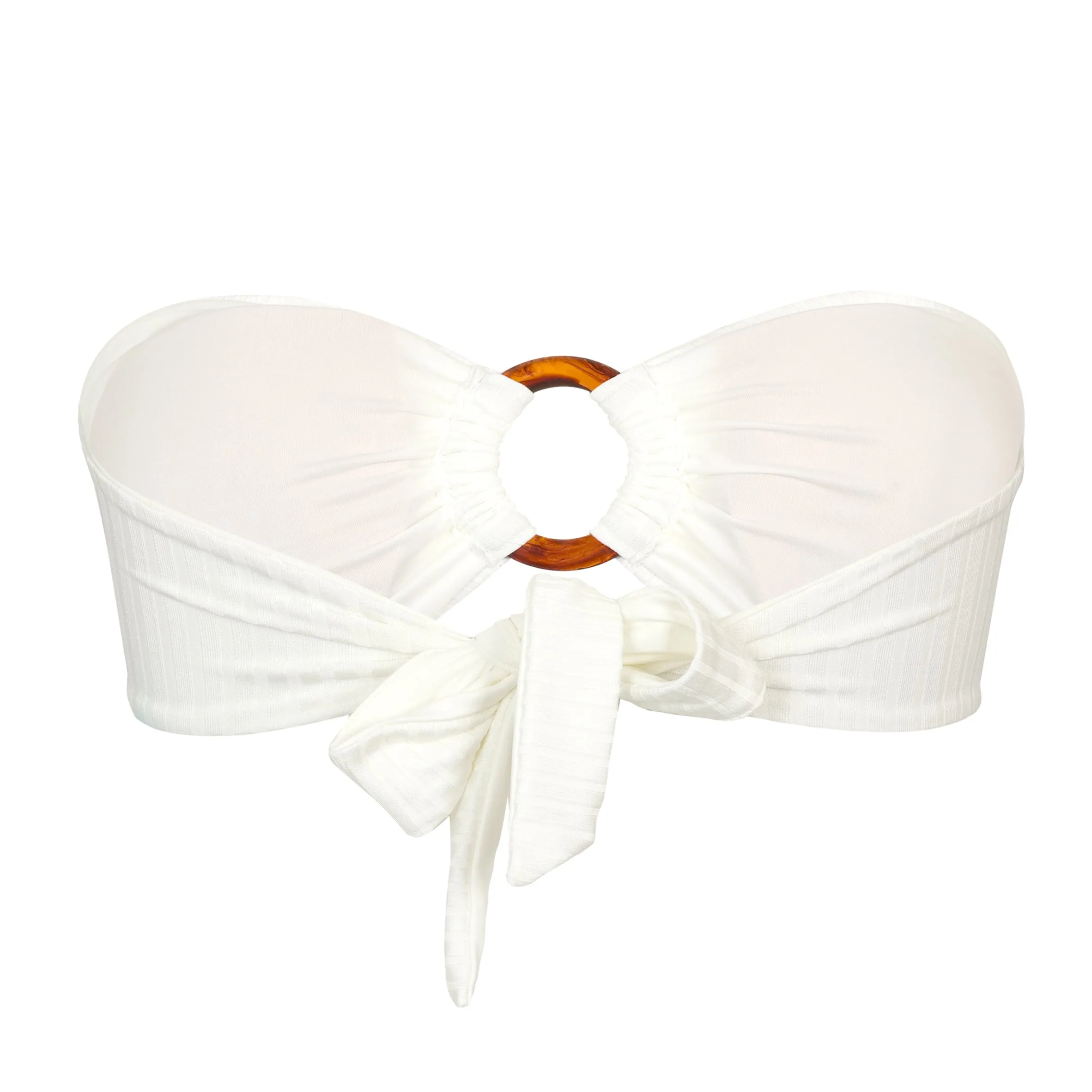 Brisbane Bikini Top Ivory Ribbed sold by Sand Dollar product image thumbnail 2