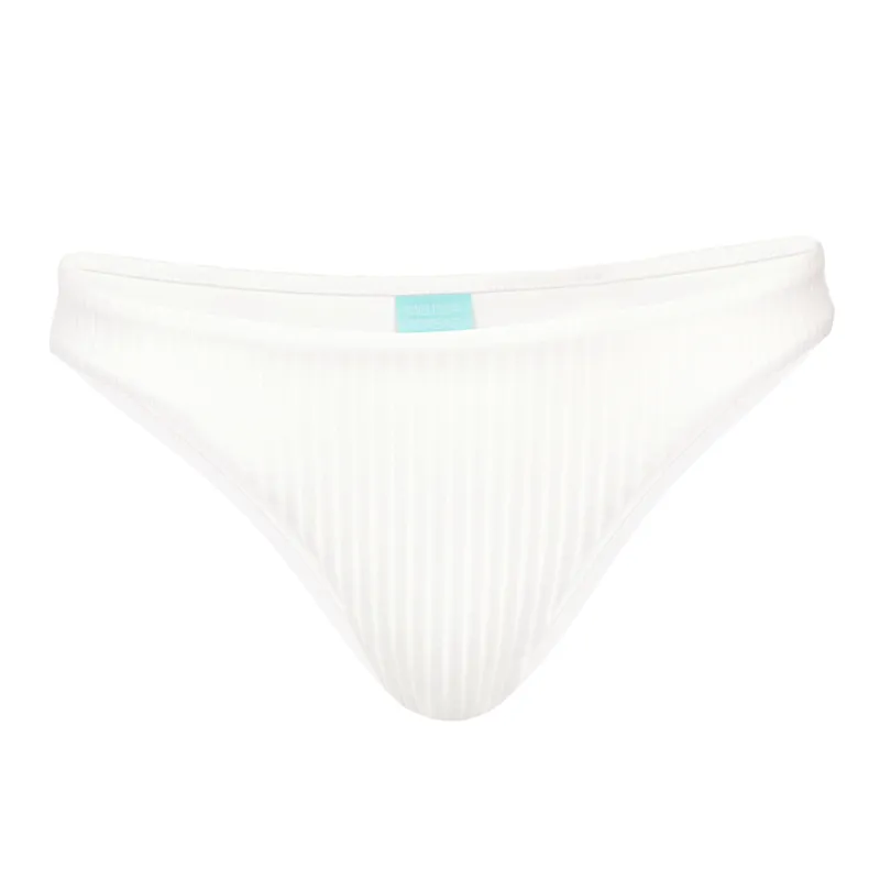 Brisbane Bikini Bottom Ivory Ribbed made by Melissa Odabash