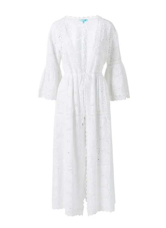 Ava Long Cover Up White made by Melissa Odabash