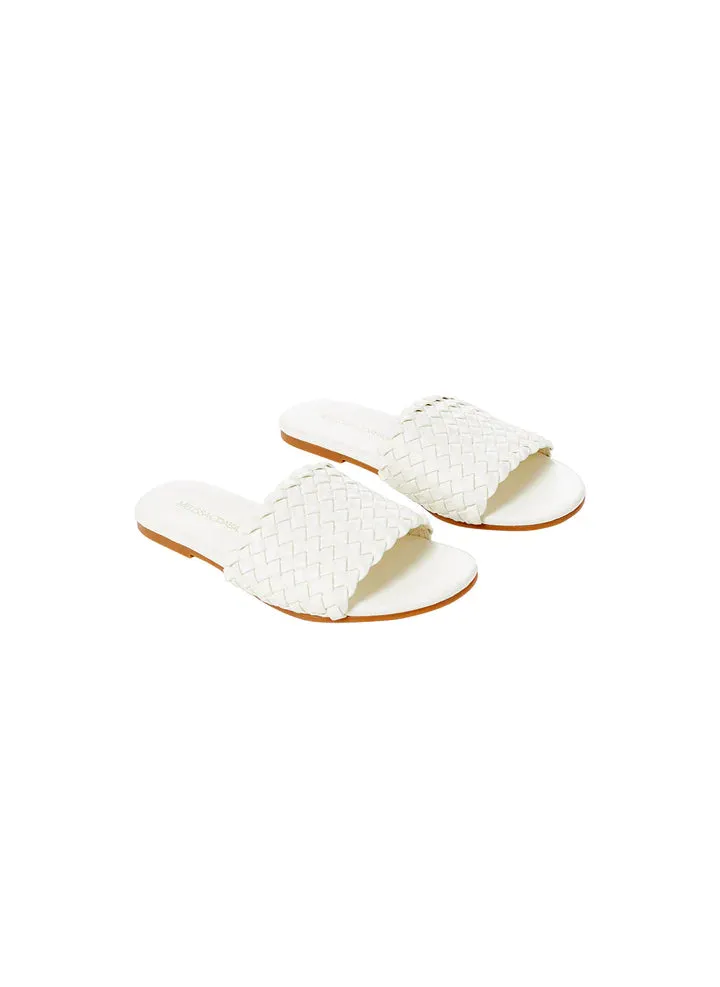 Woven Slider Sandals White sold by Sand Dollar product image thumbnail 2