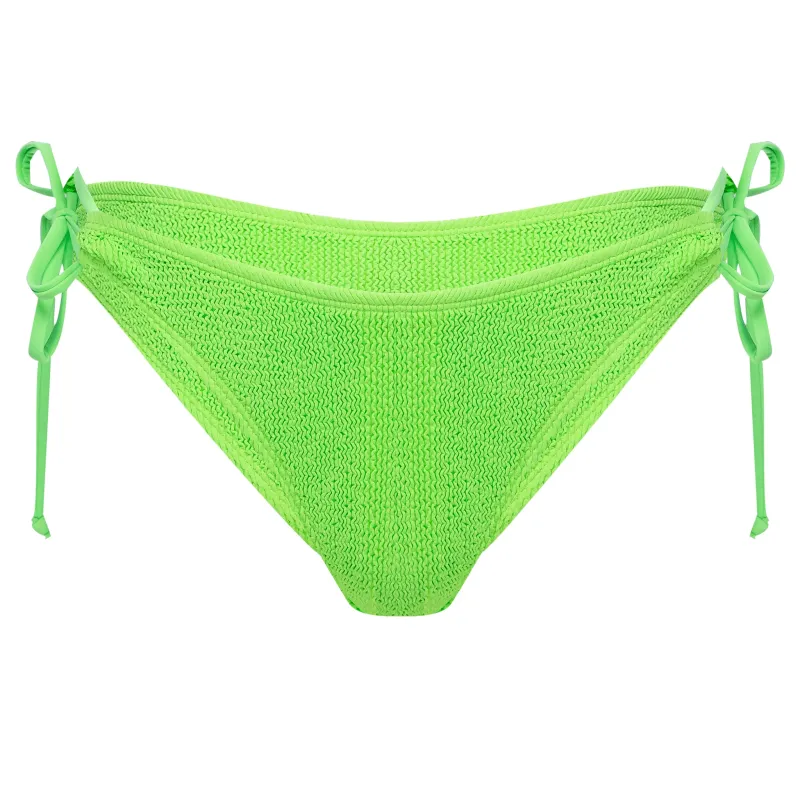 Jamaica Side Tie Bottoms LIME made by Sand Dollar
