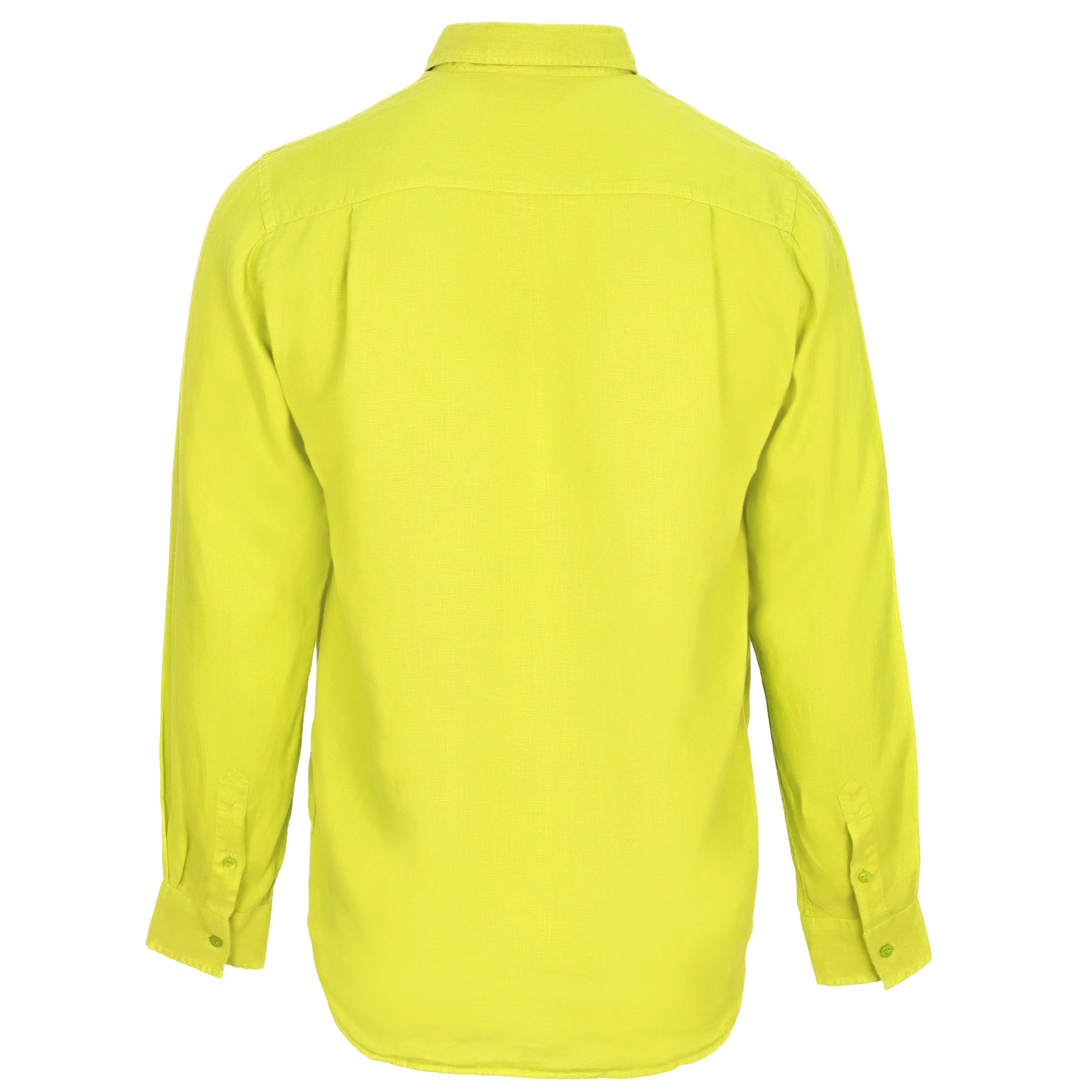 Caroubis Yellow Gingem Linen Shirt sold by Sand Dollar product image thumbnail 3