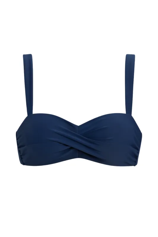 Caroline Bikini Top Navy made by Sand Dollar