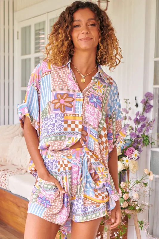 Sweet Illusions Print Lauryn Shorts made by Jaase