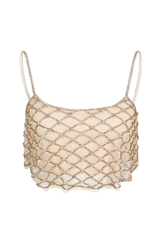 Marcia Top Gold sold by Sand Dollar